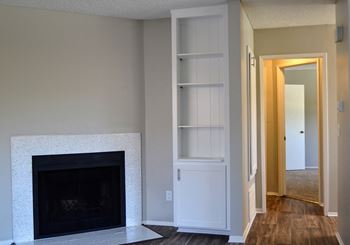 Living Room Remodel With Fireplace at Canyon Villa Apartment Homes, Chula Vista, CA, 91910